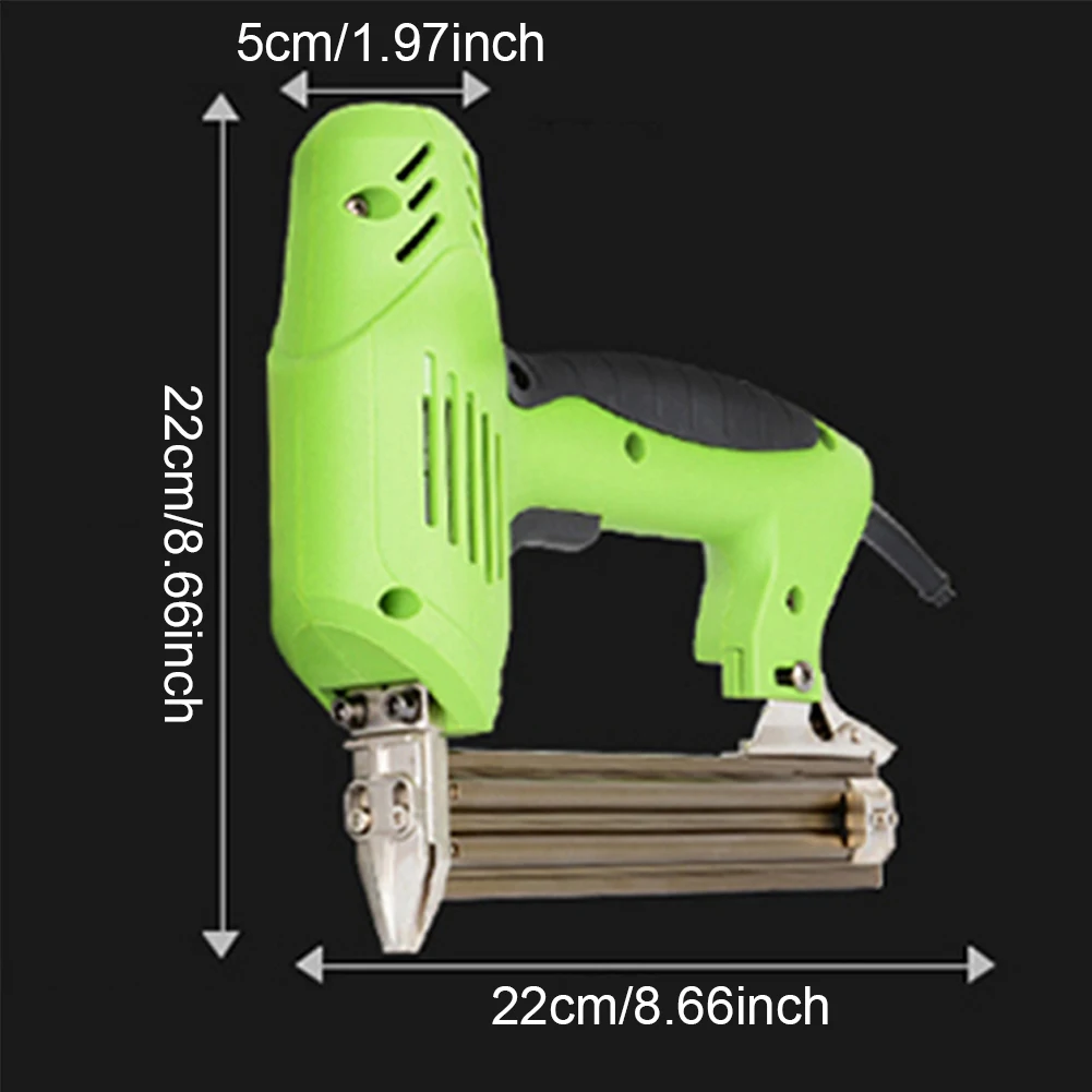

220V Electric Nailer Stapler Tacker Hand Nailing Staple Tool EU plug F30 for Furniture Woodworking Leather Nail Gun For Wood