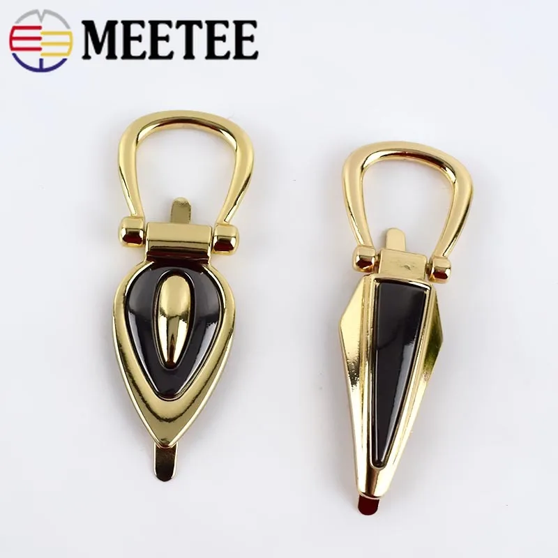Meetee 2/4 шт. 73/78 мм Металлические Кольца-зажимы для сумки кольца цепочки подвесные