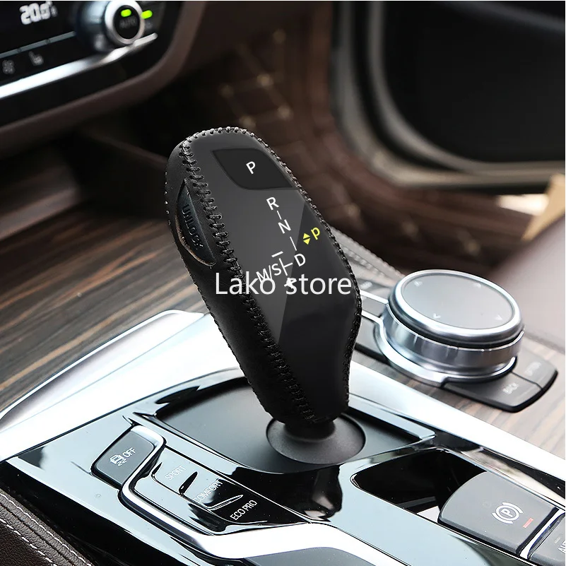 

Reliable Leather Car Gear Shift Sleeve Protector Boot Sleeve for BMW 5 Series 6 Series 7 Series 528i 530i GT X3 X4 Gear Cover