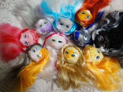 Кукла игрушечная голова кошка красочные волосы для покупок девушка модная