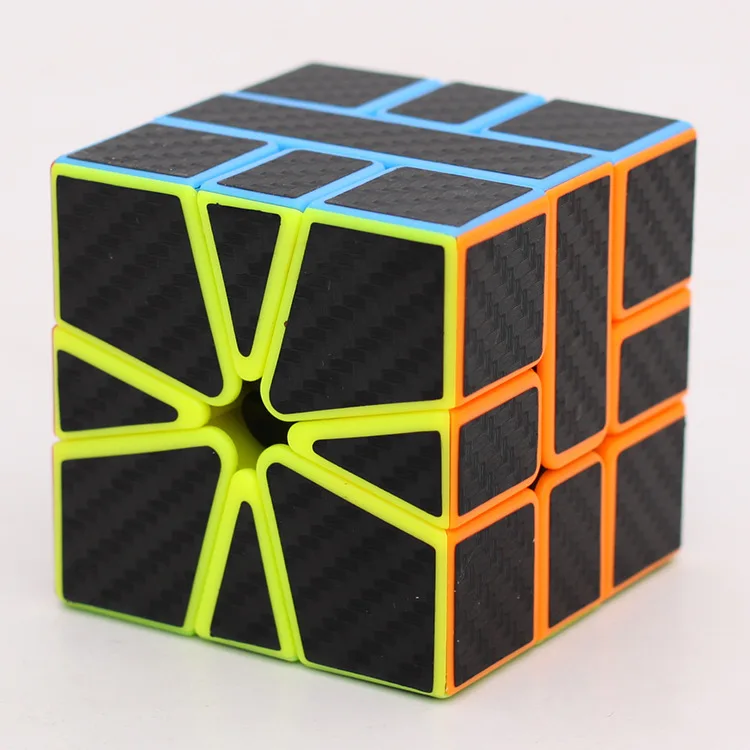 HelloCube Moyu Mofangjiaoshi Meilong SQ-1 Twist Magic Cube SQ1 Carbon Fiber stickers cube Square 1 Neo Educational | Игрушки и хобби