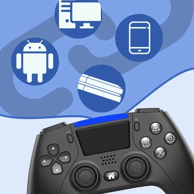 

Bluetooth Wireless Game Controller for PS4 Console for PS5 Style Double Vibration Game Gamepad for PC /Android