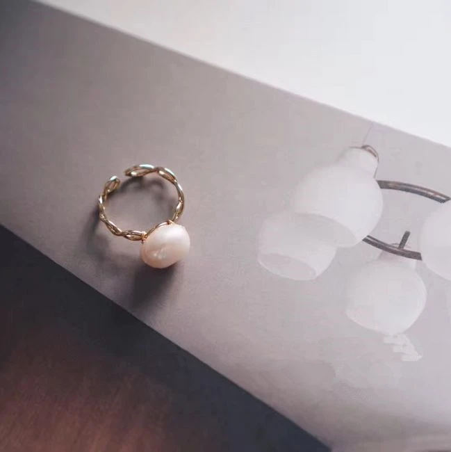 HUANZHI Новинка 2019 натуральный жемчуг Геометрическая полая драпировка золотые