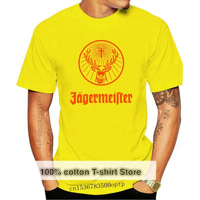 

Erin Forman Youth Popular Celebrity Short-Sleeve T-Shirt Jagermeister Logo Navy Male Pre-Cotton Clothing 100% Cotton