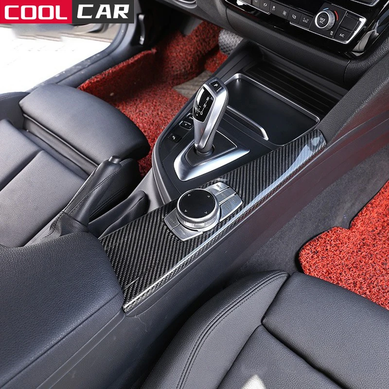 

Carbon Fiber for BMW 3 4 Series GT 318I 320LI Car Interior Multimedia Panel Cover Trim Car Accessories 13-19