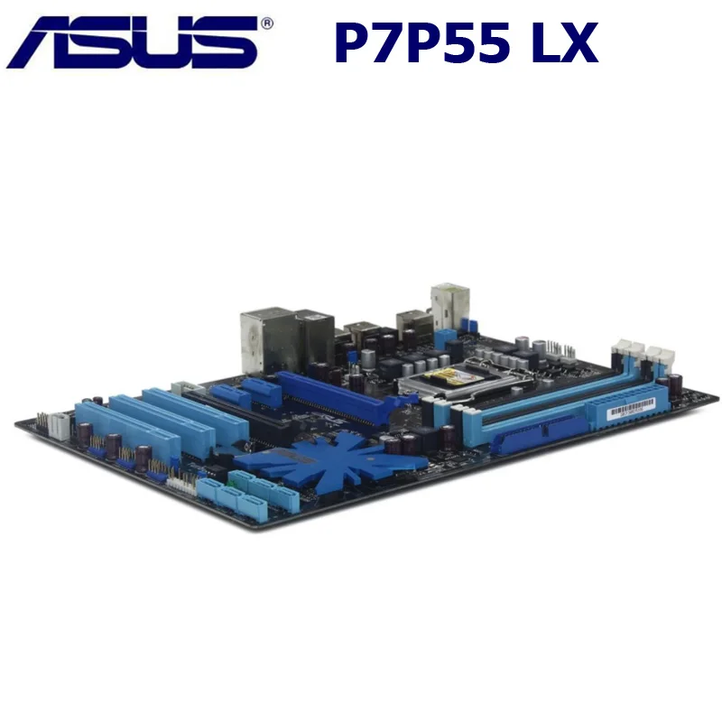 Разъем LGA 1156 для ASUS P7P55 LX материнская плата настольного компьютера P55 LGA1156 i3 i5 i7 DDR3 16