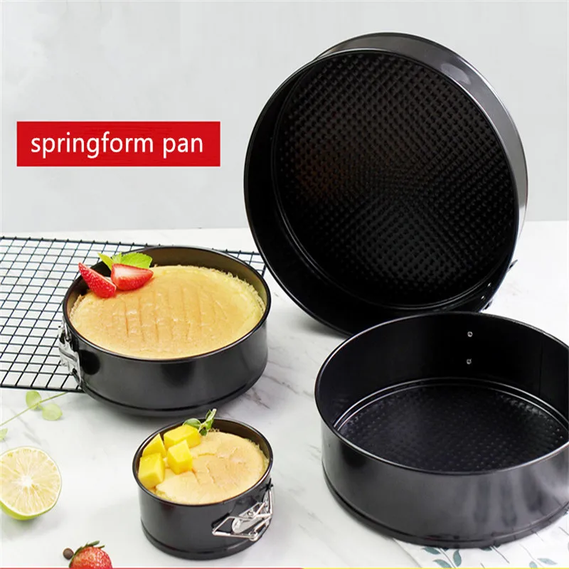 

4/7/9/10 Inch Springform Pan Series Carbon Steel Baking Pan Round Heart Cake Baking Pan Nonstick Cheesecake Removable Bottom