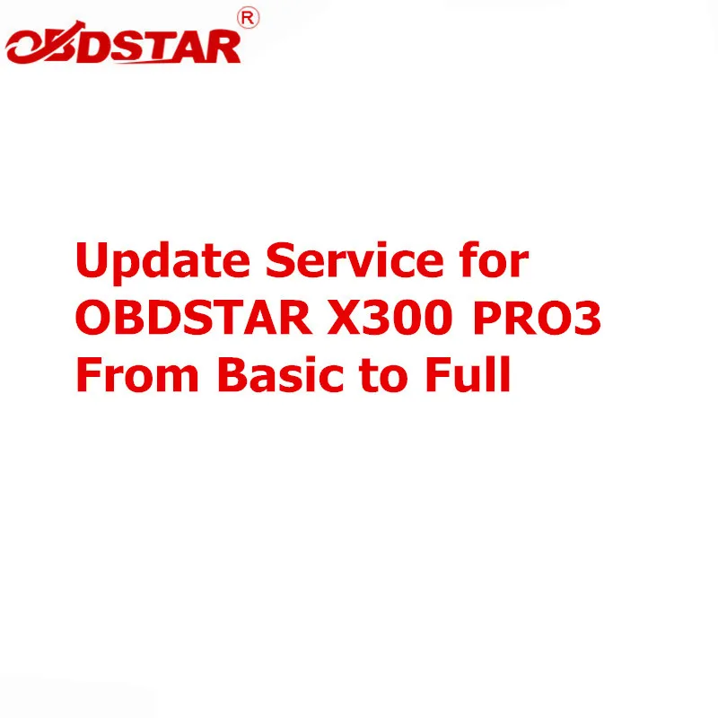 Обновление службы OBDSTAR X300 Pro3 от основной настройки до полной