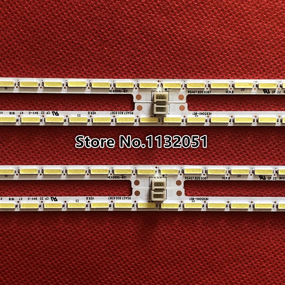 

LED Backlight strip For Hisense LED65EC660US GT-1146680-A HE650HU-B01 RSAG7.820.6367 42Leds 350mm