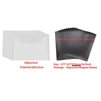 10 piece set storage bag 0 5mm thickness magnet sheets set used to store organize all of your cutting die clear stamp stencil