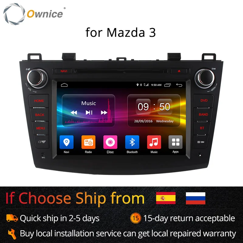 Ownice C500 Восьмиядерный телефон для Mazda 3 2008 2013 WIFI радио GPS Navi OBD DVR 2 Гб ОЗУ 32 ПЗУ