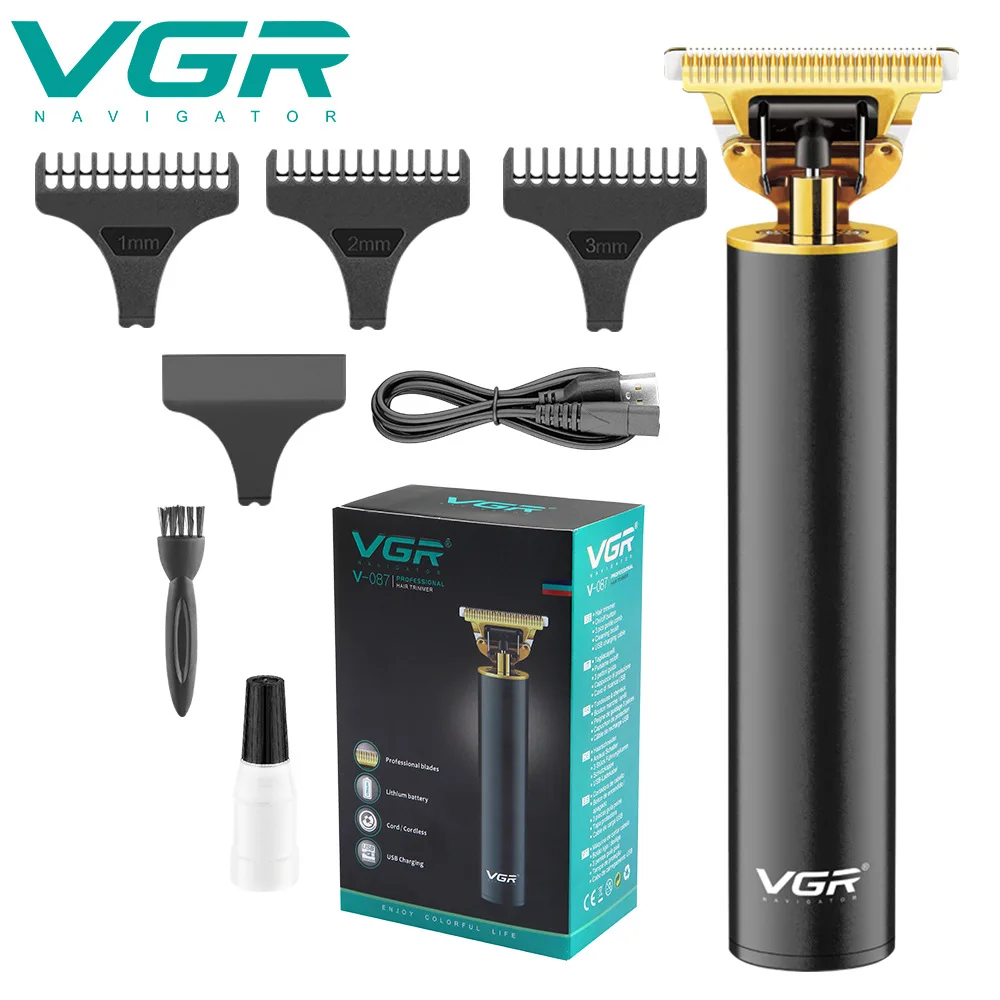 VGR Professional Hair Clipper Barber Trimmer for Men Cordless Edge Electric Cutting Machine Haircut Li-ion Battery | Бытовая техника
