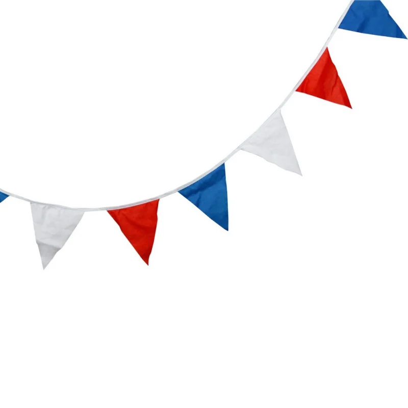 Новый хлопковый трехцветный флаг украшение для детского дня рождения 20 флагов 10
