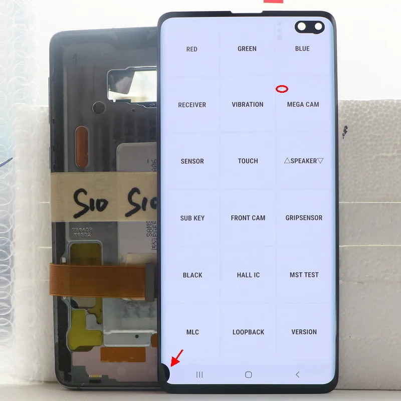 Kup Oryginalny AMOLED S10 Plus LCD Do SAMSUNG Galaxy S10 PLUS G9750 G975F/DS G975U Wyświetlacz Lcd Ekran Dotykowy Szkło Digitizer Zgromadzenie
