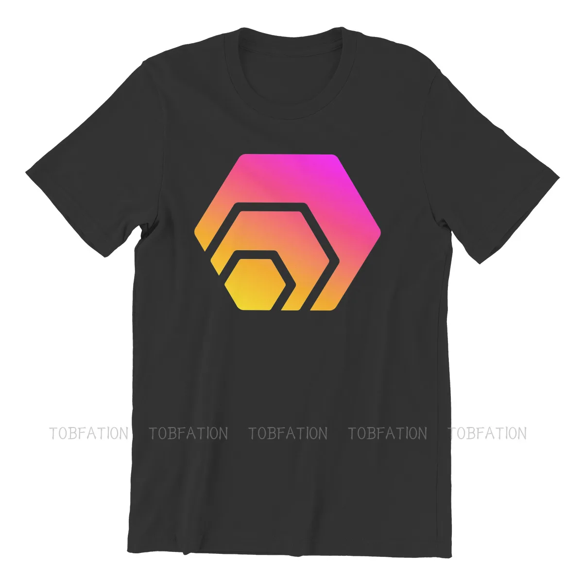 Оригинальная футболка Logotipo de HEX криптовалютическая шестигранная из чистого
