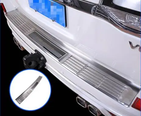 Silver black mark Для Toyota Land Cruiser 2008- аксессуары Автомобильная задняя защитная решетка порог для багажника Защитная панель для автостайлинга - Название цвета: Silver black mark