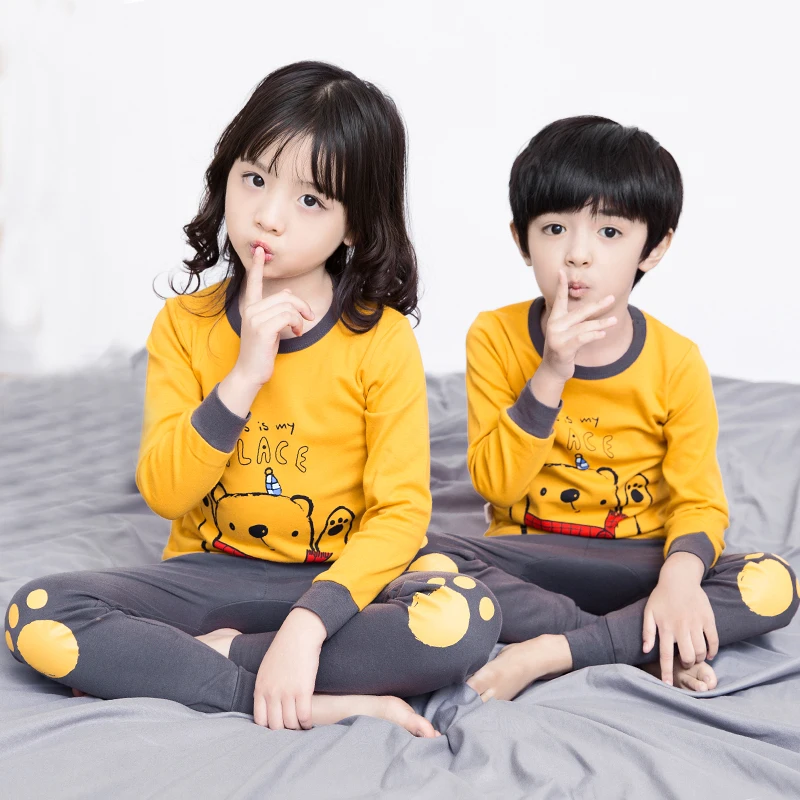 

Baby Girl Clothes Cotton Children's Pajamas Sets Long-sleeves Cartoon Pyjamas Kids Sleepwear Boys Clothing Suit Inflant Pijimas
