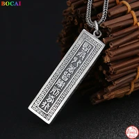 bocai 2022 trendy s925 sterling silver pendants new fashion fly dragon totem sword pure argentum amulet jewelry for women men