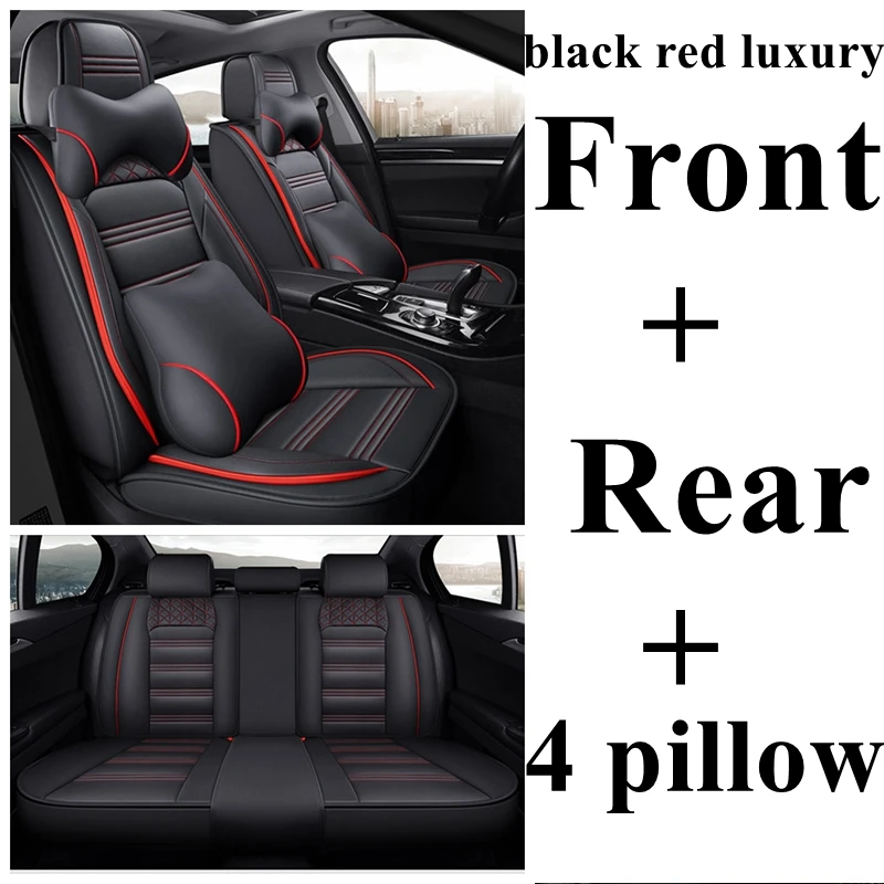 Чехол на Автокресло для Renault Duster Latitude Clio Sandero Koleos Kadjar Logan Talisman Espace Kangoo Laguna Fluence Авто Стайлинг - Название цвета: black red luxury