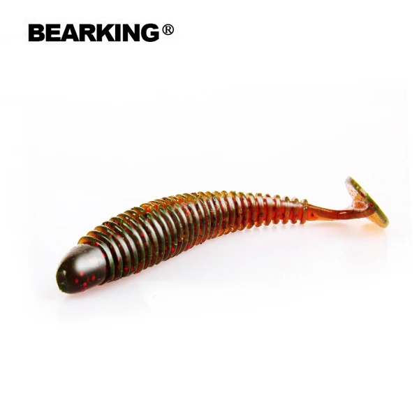 G Bearkinghot приманка для рыбалки, мягкая профессиональная приманка, 4 дюйма, 6 шт., 10 см/4,8 г, качественный искусственный карп, воблеры - Цвет: G