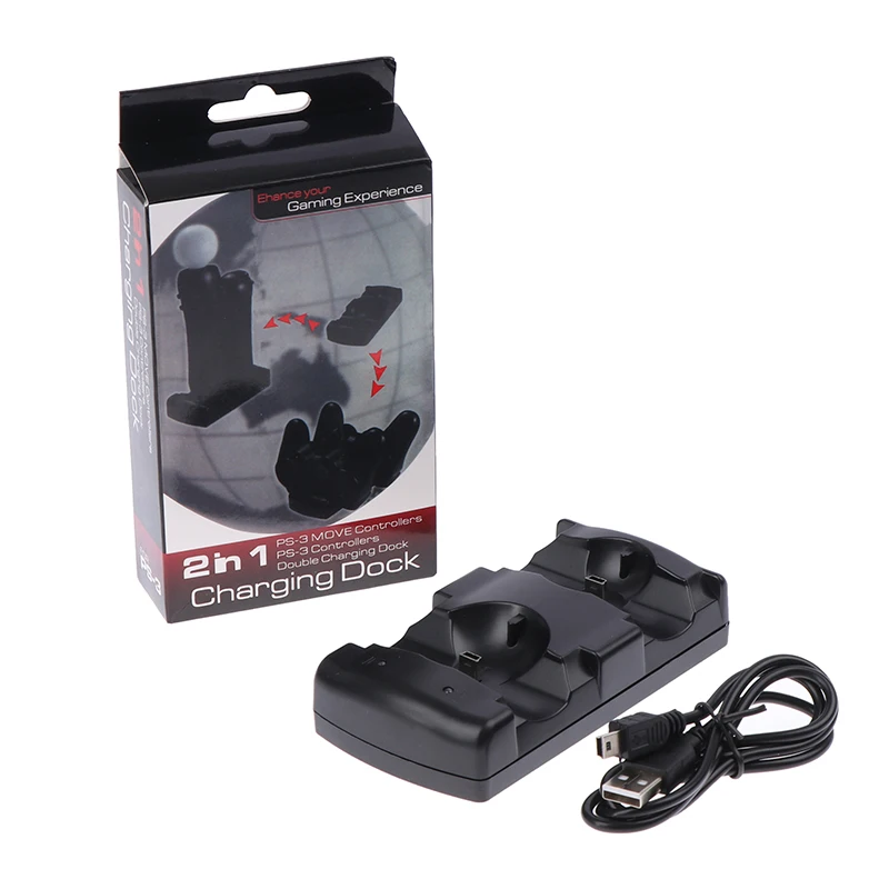 

Ps3 Move Controller Charger Station Usb Dual For Sony Joystick Cable Powered Dock Gamepad Controle Switch