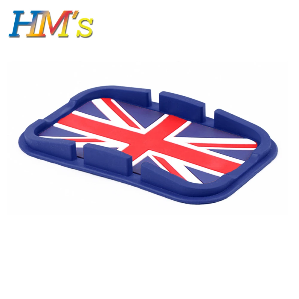 Blue Union Jack Противоскользящий коврик для мини-приборной панели trysman R60 F60 для мини R56 F56 F55 gps сотовый телефон нескользящий коврик для мини Clubman F54 - Название цвета: Blue Union Jack