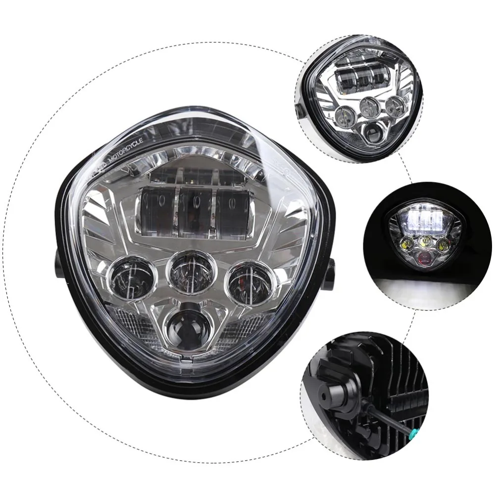 

1pc Motorbike LED Projection Headlight Useful Motorbike Lamp Bright Headlight