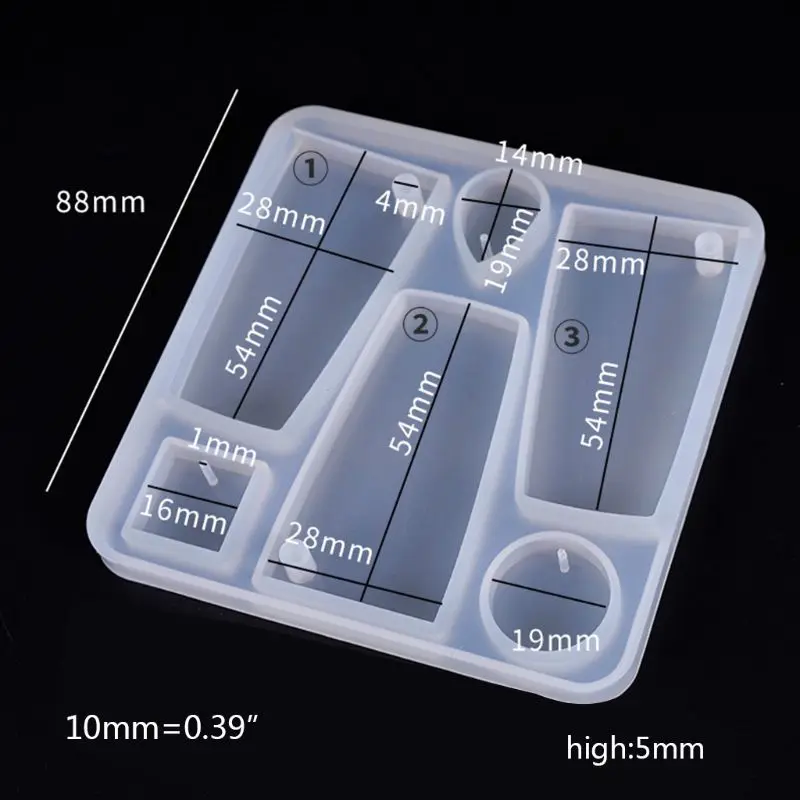 Набор силиконовых форм для изготовления ювелирных изделий сделай сам 5 шт./компл.