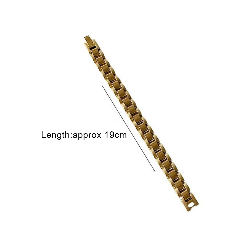 

Watch Strap Chain Bracelet Men Golden Silver Titanium Steel Bracelet For Women Boys Jewellery Accessories Men On Hand Jewelry