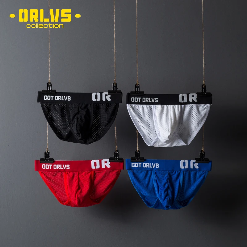 ORLVS Brand sexy gay briefs men bikini male underwear slip hombre calzoncillos kinckers for addicted |