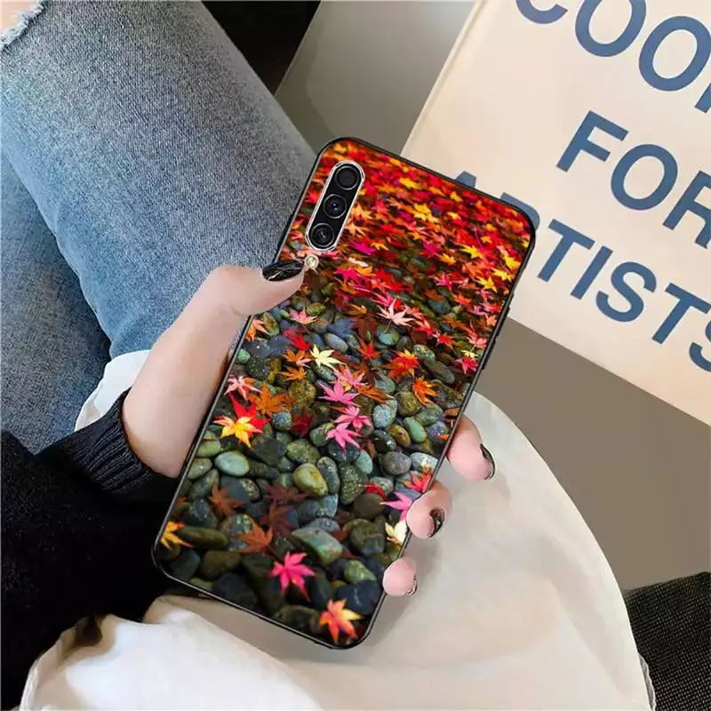 

Leaf color botanical painting Phone Case For Samsung galaxy A S note 10 7 8 9 20 30 31 40 50 51 70 71 21 s ultra plus