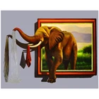 Алмазная мозаика, полная Алмазная вышивка, слон, волшебный алмаз, вышивка крестиком, Кристальные круглые алмазные наборы, необработанные декоративные алмазы LL005
