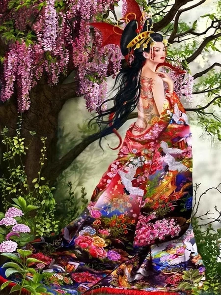 5D Diy diamond painting arts and crafts girl picture cross stitch cartoon rhinestones embroidery Home decor | Дом и сад