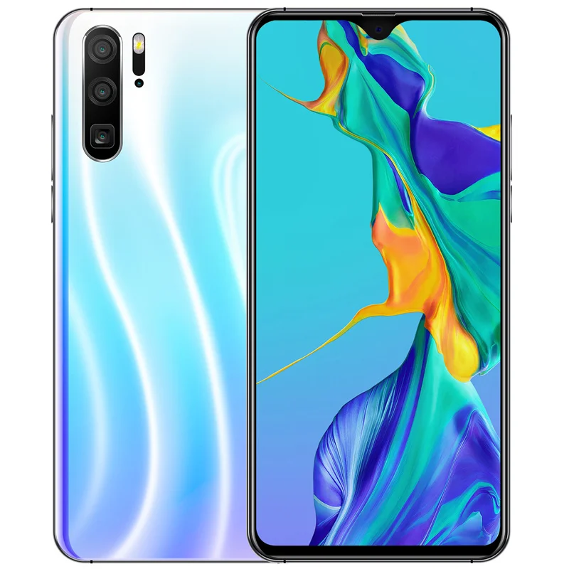 Sky Mirror Смартфонов M13 Android уход за кожей лица разблокированный 4G Оперативная память 64G Встроенная память 4 ядра 13MP капли воды 6,3 дюймов мобильный телефон - Цвет: Sky Mirror