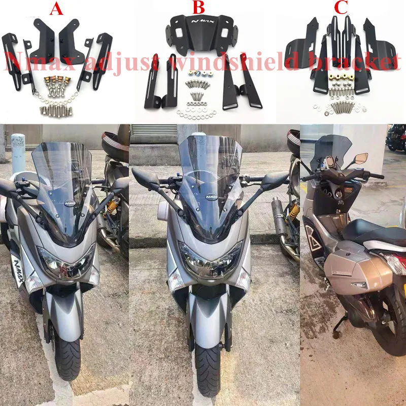 Модифицированный мотоцикл nmax кронштейн для ветрового стекла набор Регулируемая подставка для ветрового стекла для yamaha nmax155 nmax 150