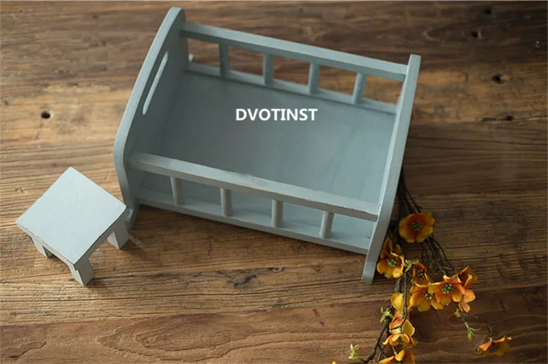 

Dvotinst Newborn Baby Photography Props Wood Posing Mini Bed Cribs Side Table Fotografia Accessories Studio Shoots Photo Props