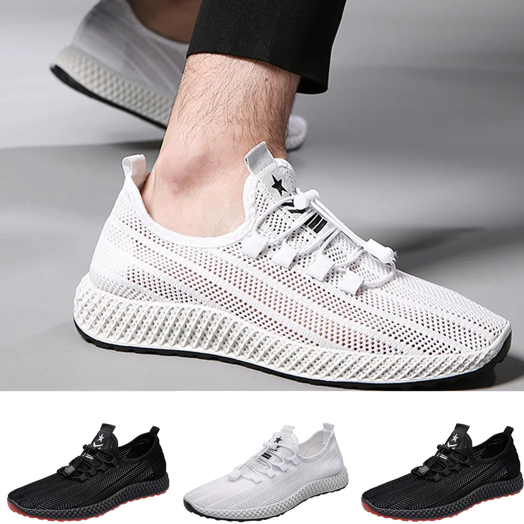 Уличная открытая обувь для бега мужские кроссовки отдыха на плоской подошве