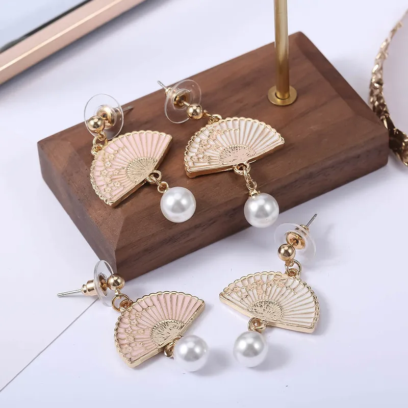 Этнические стильные креативные винтажные веерообразные ювелирные изделия для