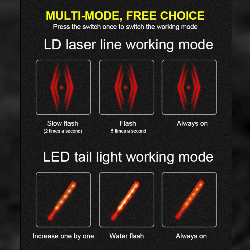 X Tiger велосипедный светильник задний фонарь для велосипеда аксессуары IPx5