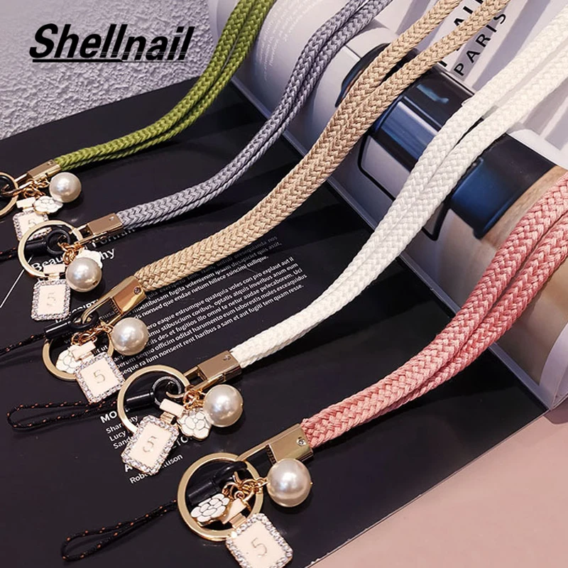

Shellnail МОБИЛЬНЫЙ ТЕЛЕФОН Lanyard Женская подвесная Шейная веревка цепочка шейные ремни ширина ручной работы Съемный брелок цепь от потери