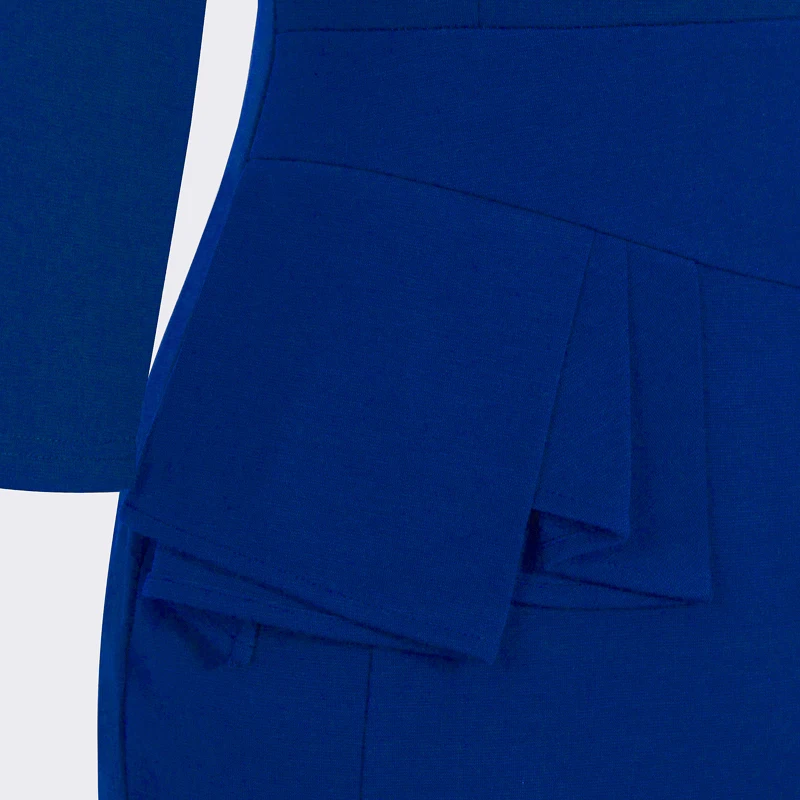 Женское Деловое платье карандаш Nice forever элегантное облегающее футляр с баской