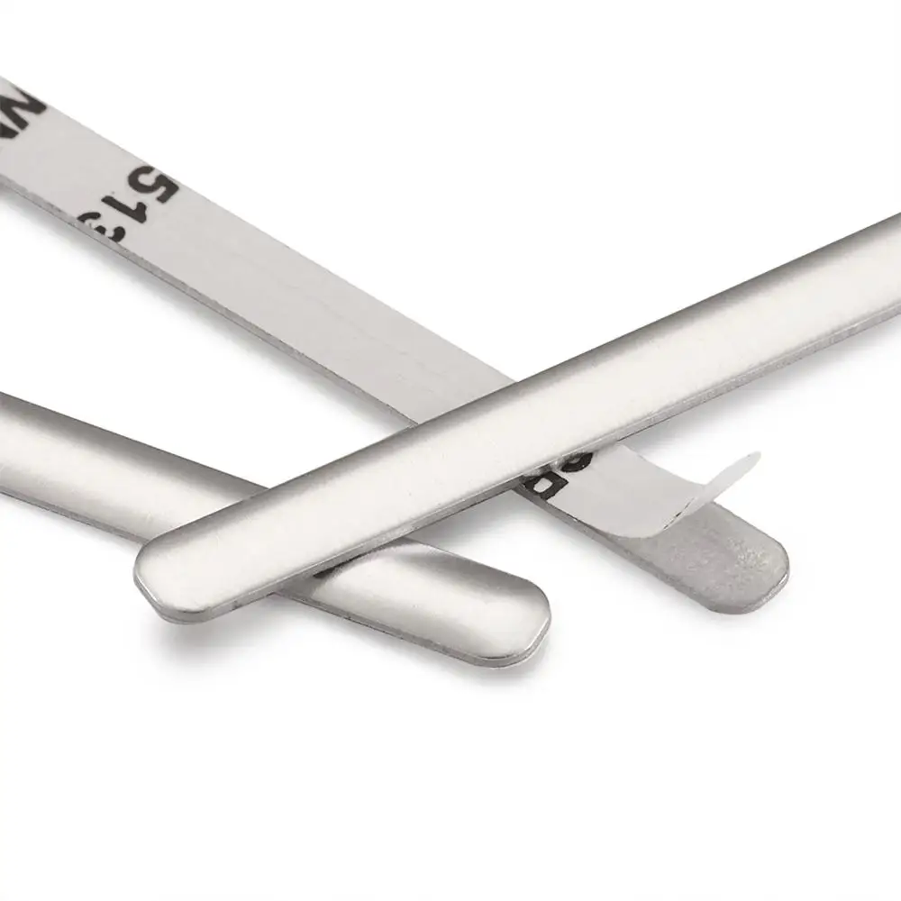 50 шт. Гибкая клейкая металлическая плоская алюминиевая Поворотная проволока для