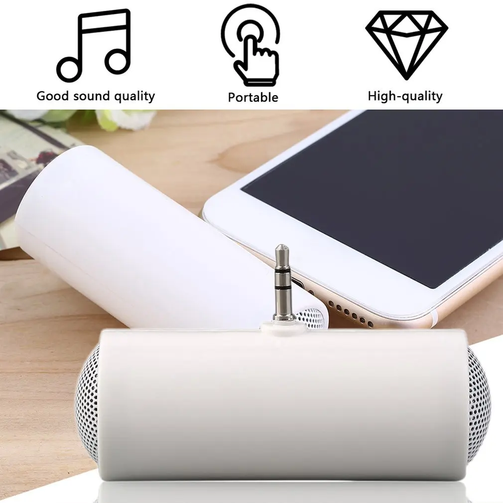 Newest Stereo Speaker MP3 Player Amplifier Loudspeaker for Smart Mobile Phone iPhone iPod with 3.5mm connector 