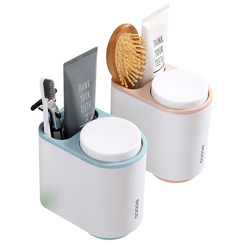 

Magnetic Suction Mouthwash Cup Hidden Double Cup Nordic Toothbrush Rack Household Washing Cup Set Couple Toothbrush Cup 2020 New
