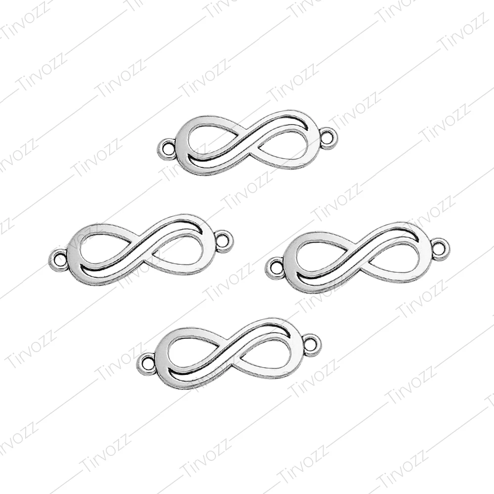 15 шт./лот 11x34 мм античный Посеребренный разъем Infinity соединитель Love Подвеска для
