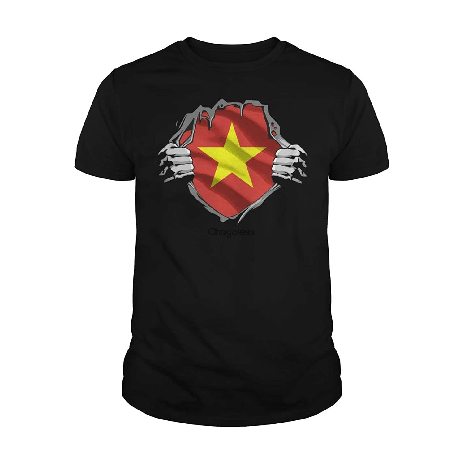 

Marrola Vietnamese Superhero Under Shirt Vietnam Flag T-Shirt
