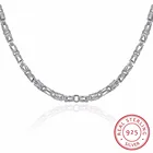 925 пробы серебро Цепочки и ожерелья Голова Дракона Для мужчин ювелирные изделия из жемчуга 5 мм S925 однотонные Серебряная цепочка Цепочки и ожерелья s мужской ювелирных изделий 20 дюймов jlkfdja