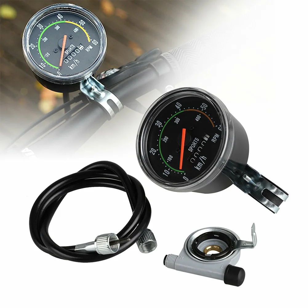 Новый механический одометр спидометр Круглый портативный алюминиевый сплав для