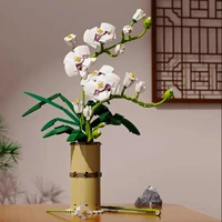building block phalaenopsis potted new ornament creative bouquet gift assembled toy %ef%bc%88588pcrs%ef%bc%89