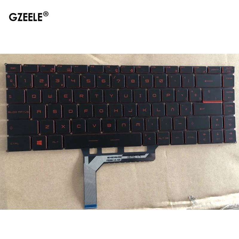 SP новая клавиатура для ноутбука MSI GF63 8RC 8RD MS-16R1 GF65 тонкая 9SD 9SE 10SD 10SE MS-16R4 GS65 GS65VR с подсветкой